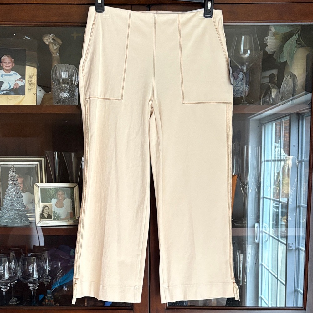 NWT Lysse Knit Denim Wide Leg Pants L - Picture 2 of 14